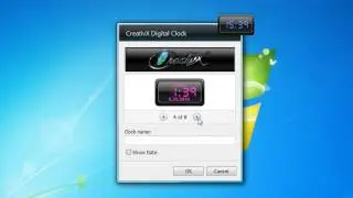 CX Digital Clock Windows 7 Desktop Gadget