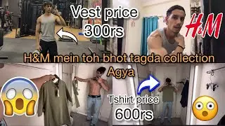 Select city mall h&m mens haul 😱 ek li ribbed vest ek Tshirt sale mein 😦 2025 #clotheshaul #fashion 