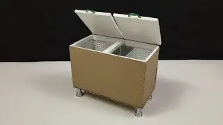 How to Make Mini Refrigerator With Cardboard - DIY Crafts