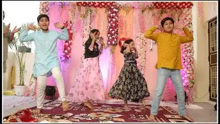 Bride's Cute Little Cousins | Kids Group Dance | London Thumakda | Engagement Day | Meenu Goswami
