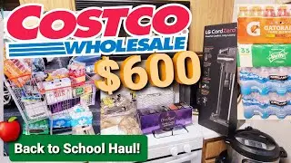 LARGE $600 BACK TO SCHOOL COSTCO HAUL 2021!! Family of 5 Back to School Grocery Haul! *NEW ITEMS!! 🛒
