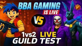 🔴[Live] FF India Hardest Guild Test is Back BBA IS LIVE | Free Fire Live || #fflive #gyangaming