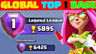 Global Top 1 Player Base With Link | New Top 5 Th15 Trophy Pushing Base Link | Clash of Clans