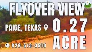Fly Over - 0.27  acre land for sale in Paige, Texas [R32380]