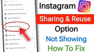 instagram sharing & reuse option not showing problem || sharing and reuse option kaise laye