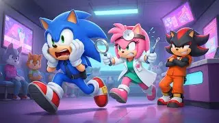 SONIC POLICE Gets A TOOTHACHE?! Doctor AMY Please Help Him! | Sonic The Hedgehog 3 Animation