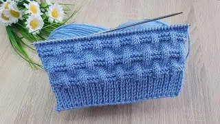 İki şiş kolay örgü model anlatımı ✅Easy knitting crochet patterns