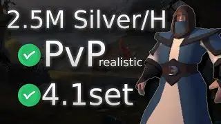 Realistic 2.5M Silver/H with ONLY 4.1 Build | albion online PvP silver farm
