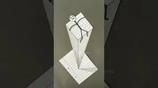 3D Art🤩✨#shorts #art #drawing #muktaeasydrawing #youtubeshorts