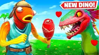 Я приручил динозавра в Fortnite!