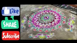 Bhogi muggu rangoli design easy and simple rangoli