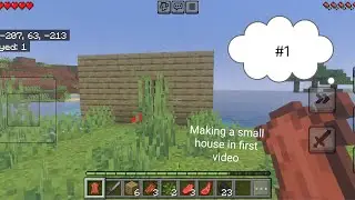 New journey with minecraft survival series |Building My Dream Small House in Minecraft | Episode 1| 