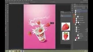 Create a Commercial Print Advertisement Using 3D Splashes