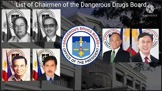 List of Chairmen of the Dangerous Drugs Board