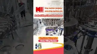Water Flowmeter Filling Machine #KingMachine #ProductionLine #fillingline #packagingmachinery