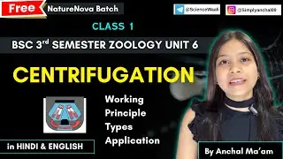 Centrifugation Principle Working Types & Application | bsc 3rd semester zoology unit 5 🔥BSc 3rd sem.