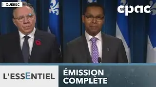 L'Essentiel : Retour sur la démission du ministre québécois Lionel Carmant – 30 octobre 2025