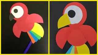 DIY Crafts - Paper Birds|| Paper Parrot🐦🐦 || Paper Circle Crafts || DIY Paper Toys
