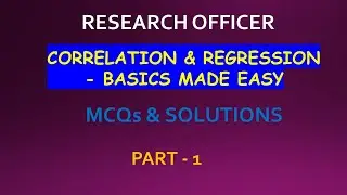RESEARCH OFFICER | KERALA PSC | REGRESSION - BASICS/ QUICK STUDY | STATISTICS | MCQs & SOLUTIONS