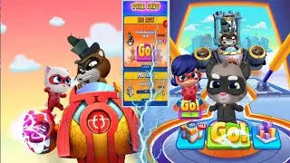 Talking Tom Hero Dash - Cat Noir Tom Vs Ladybug Angela Vs All Bosses Fight With Miraculour Event 