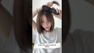 [Negative ions do not hurt hair] Portable cordless mini hair straightening comb