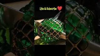 Emerald Glass Pineapple ASMR &ndash; Luxury Crystal Cutting #asmr