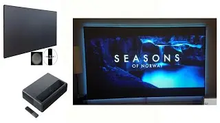 XY Screen 100&lsquo;&rsquo; PET Crystal screen with Xiaomi Mijia 4K UST Laser projector