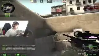 s1mple's Amazing AWP Ace on stream | HD