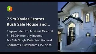 7.5m Xavier Estates Rush Sale House and Lot CDO Uptown