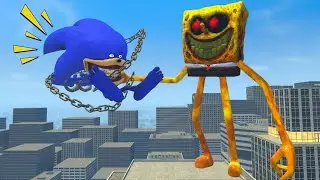 I FOUND NEW SPONGEBOB NIGHTMARE SMILEY'S VS ALL SHIN SONIC BABY TAPES LOVE STORY! &mdash; Garry's Mod!