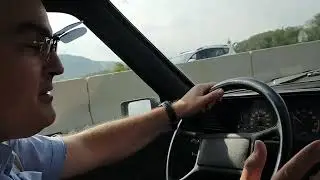 Fiat Regata 70S 1987 motorway cruising in Slovenia 12 October 2023.