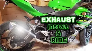 Ninja 400 Exhaust Install & First Ride!