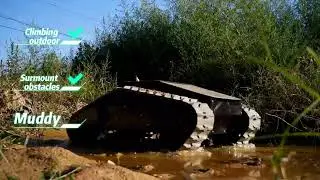 Outdoor all terrain crawler mobile robot platform