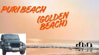 Puri Beach Odisha | Family Vacation | Peaceful Sea View & Beach Walk || #tharroxxmx5 #automobile 