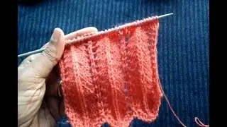 Knitting Stitch Pattern #14 CHEVRON STITCH