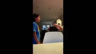 Me and my friend having an ASL conversation. 