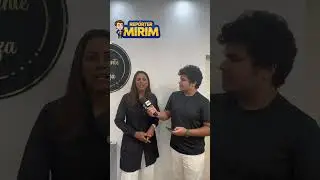 O jornalista Matheus Klinger entrevista Rosivângela Silva.