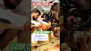 Xtreme 125 r new gear oil change 🔥❤️&zwj;🔥#herobikes #hero #automobile #xtreme125r #gearoilchange