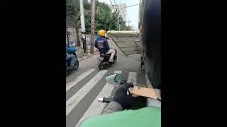 akses jalan dari stasiun tanah abang menuju ke kawasan #mncstudios kebon jeruk jakarta Indonesia