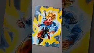 Drawing Trunks✨ with Cheapest colour pencils✨ #trunks #dragonballsuper #dragonballz