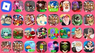 ROBLOX CHRISTMAS HARD MODE ,99 NIGHTS IN FOREST RAM,XMAS GARY SCHOOL,POCOYO PRISON RUN,99 NIGHT DAY.