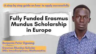 Fully-Funded Erasmus Mundus Scholarship in Europe - Fees, Stipend, Insurance, Flight, Settlement etc