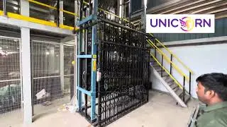 Hydraulic goods lift | Goods lift | Material lift 1000 KG | Heavy weight lift | Cabin lift | Lift 