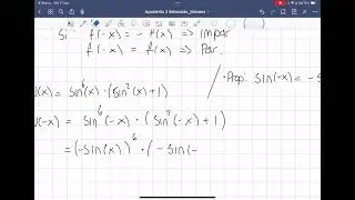 Calculo 2 propiedad paridad de funciones