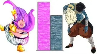 DBZMacky Majin Buu VS Moro POWER LEVELS Over The Years (All Forms)