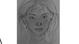Girl face drowning torturial using the loomis mathed 