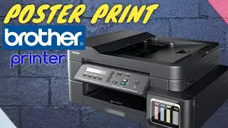 BROTHER DCP-T710W / HOW TO POSTER PRINT USING MS WORD