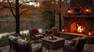 Relaxing Holiday Jazz in a Cozy Christmas Cabin🎄Gentle Jazz & Warm Crackling Fireplace for Sleep #49