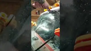 Installing  front windshield  snap seal with TRIM LOC TOOL part 1 of 2