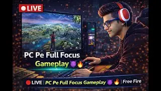 🔴 LIVE | PC Pe Full Focus Gameplay 😈🔥 | Free Fire LIVE